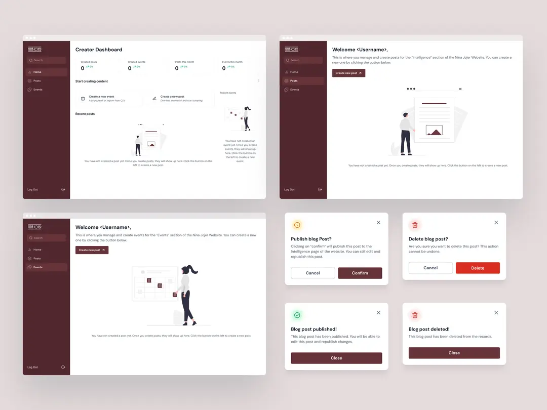 Nina-Jojer Website Redesign 2nd Hero image