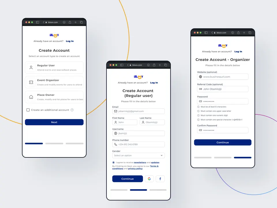 Ibloov SSO Login page image
