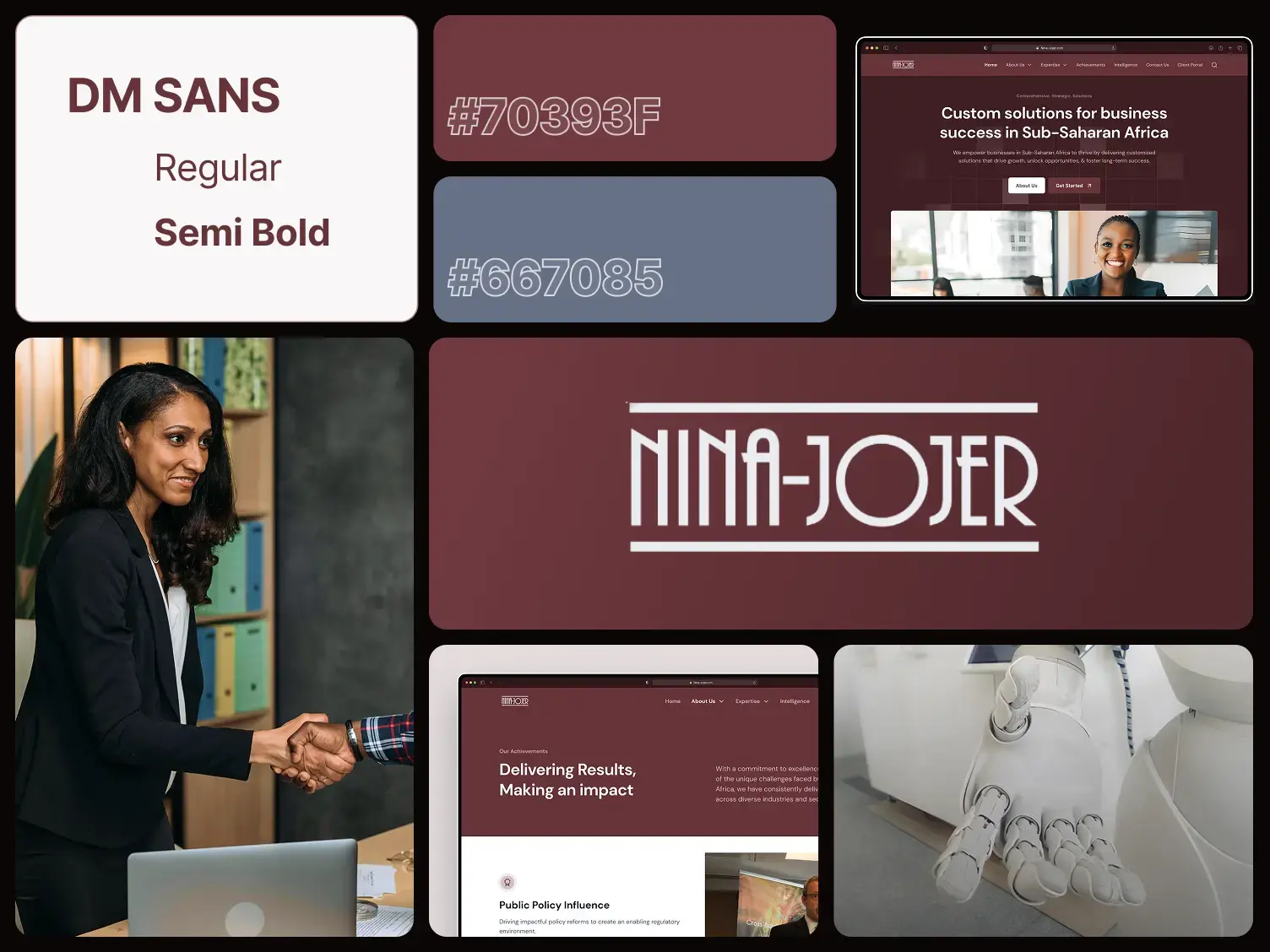 Nina-Jojer Website Redesign 2nd Hero image