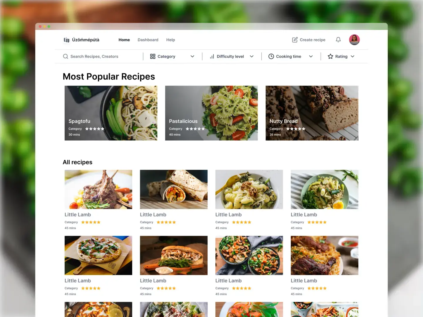 Uzommeputa recipe app thumbnail