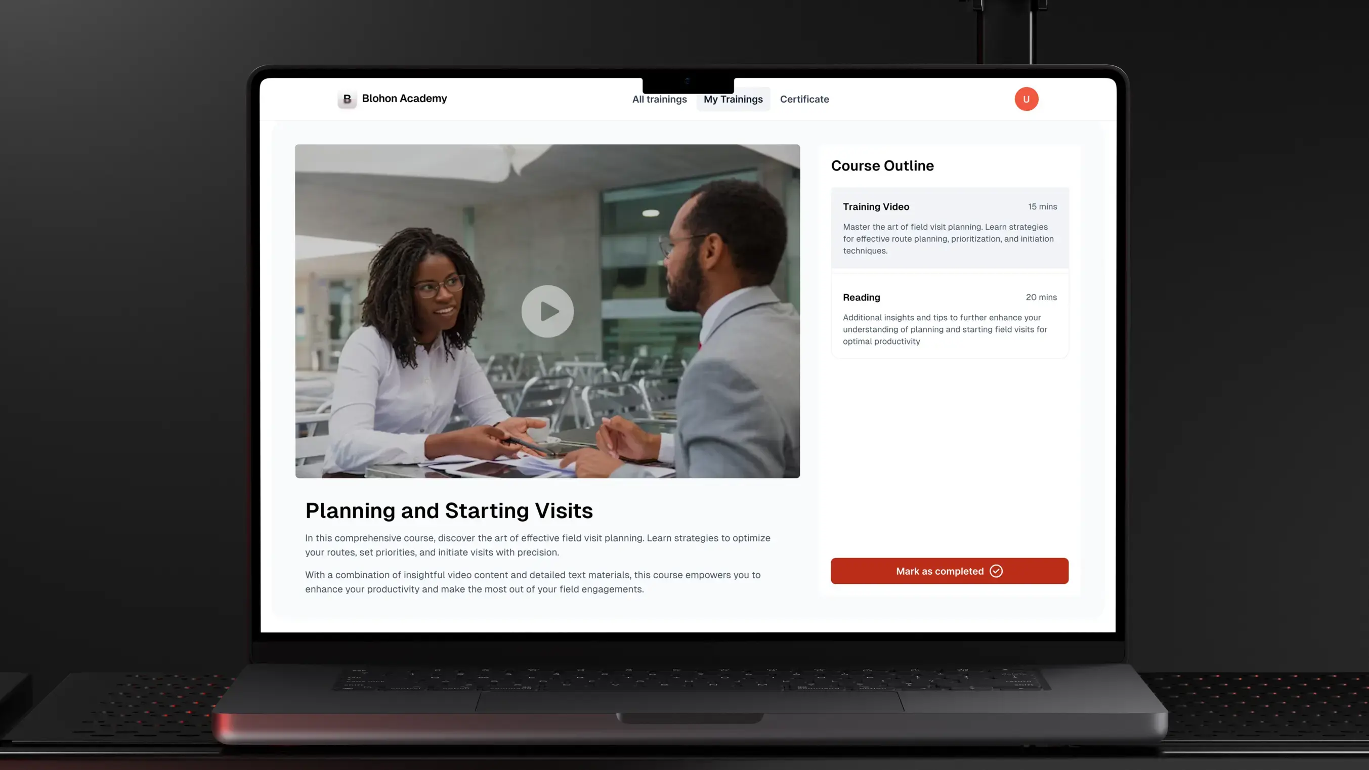 Blohon Academy training app thumbnail
